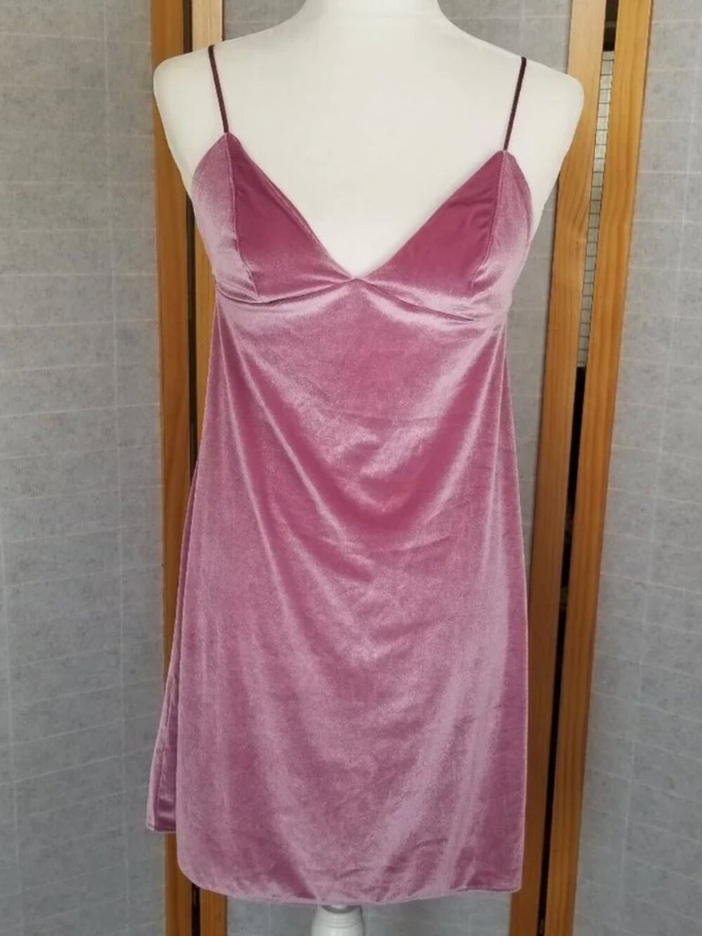 Victoria's Secret Velvet Slip Dress Romance Pink Small